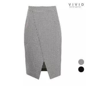 VIVID 여성 H라인 슬릿 정장스커트