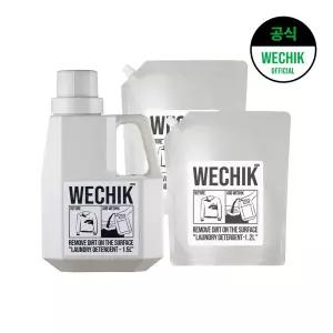 위칙 9중효소 EM Plus 세탁세제 1.5L 1개 + 리필 1.2L 2개