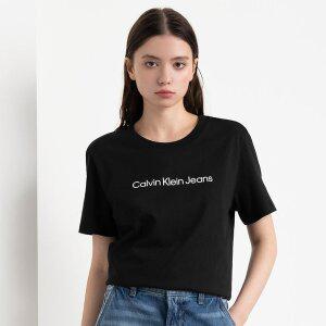 [정식매장] 캘빈클라인 진 CALVIN KLEIN JEANS 여성 인스티튜셔널 로고 스트레이트핏 반팔 티셔츠(47AB805)
