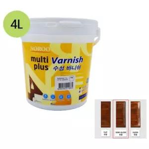 수성바니쉬 목재용 투명 반광 4L 원목코팅