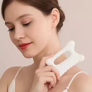 세라믹 괄사 마사지기 얼굴 바디 승모근 목 두피 머리 종아리 경락 림프순환 안마용품