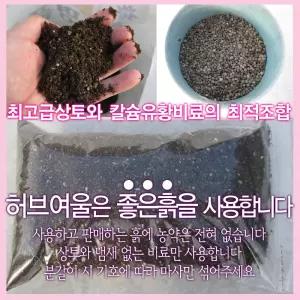 [허브여울] 분갈이흙 500g 최고급상토와 칼슘유황비료만 사용 모든식물에 적용되는 만능배양토