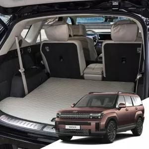 디올뉴싼타페MX5 본투로드 하이브 가죽 퀼팅 자동차 트렁크매트 전차종 호환 바닥만