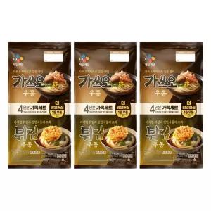 CJ제일제당 가쓰오우동466g(2인)+튀김우동490g(2인) x3개