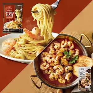 맛있는家 감바스 6팩세트 갈릭감바스3+새우 감바스 파스타3)