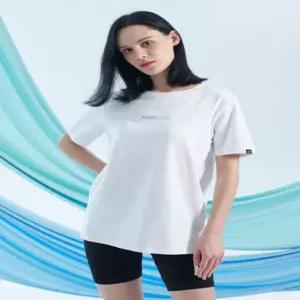 푸마 바디웨어 여성 데일리 루즈핏 노브라티셔츠 화이트)