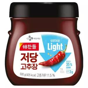 해찬들 저당 고추장 500g 1개