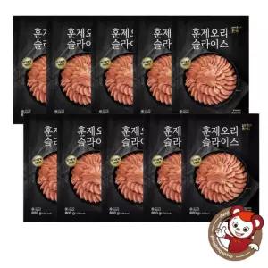 반찬단지 훈제오리 슬라이스 800g, 10개