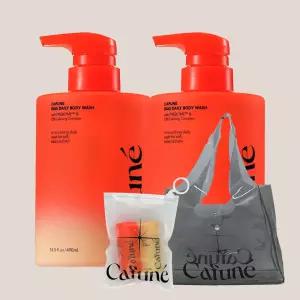 (2개세트)카푸네 바이어스 데일리 바디워시 490ml+사은+사은(트래플키트2종+토트백)