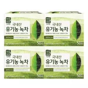 녹차원 유기농 순수녹차 1.2g x 50티백 x 4개