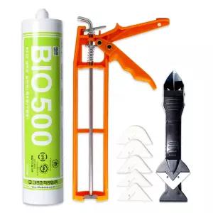 실리콘시공세트 대흥화학 바이오 실리콘 BIO 500 + 실리콘건 + 마감헤라 스크래퍼
