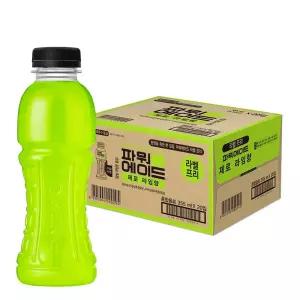 파워에이드 제로 무라벨 라임향 355ml, 20개