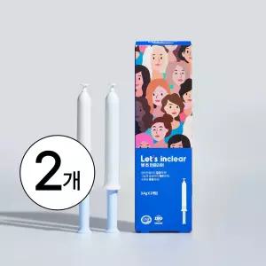 렛츠(Let's)인클리어 질세정기 2개입x2개, 휴대하기 편한 소포장, 생리잔혈배출, 식약처 허가 의료기기
