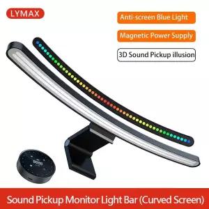 호환 LYMAX D015 곡면 모니터 램프 RGB 백라이트 눈 보호 블루라이트 차단 디밍 컴퓨터 화면 걸이형 조명