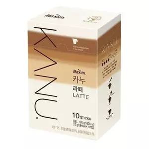 맥심 P7R9X4Z0 카누라떼 13.5g 10T 커피 스틱 카페 로스트