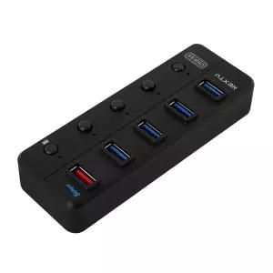이지넷유비쿼터스 5포트 USB3.0 허브NEXT-UH305 유전원