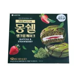 아트박스/과자마켓 롯데 몽쉘 생크림 케이크 말차스트로베리 444gX2개
