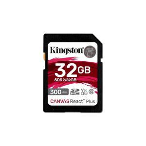 킹스턴 캔버스 HD SDHC 카드 SD SDR2 플러스 U3 리액트 260W V90 8K 32GB 4K UHS II 300R