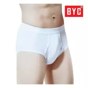 BYC 남자 흰색 삼각팬티 4개 세트 기본 면팬티 남성속옷 브리프 217428
