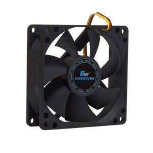 KINGWIN 80MM 리그 쿨러 저소음 흐름 공기 컴퓨터 베어링 사일런트 최대 케이스 블랙 CPU U2013 라이프