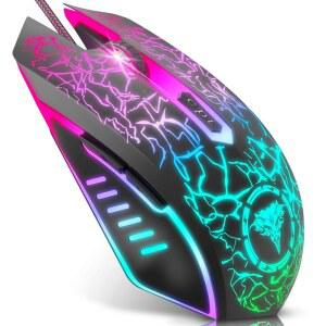 BENGOO 게이밍 RGB 버튼 노트북 4개 블랙 10 3600까지 6개 백라이트 프로그래밍 유선 가능한 인체공학적 XP DPI LINUX용 광학 게이머 VISTA 가능 PC 컴퓨터 조절 마우스 최대 WINDOWS