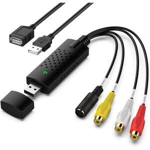 캡처 카드 USB TV 비디오 VISTA 사용하여 WINDOWS 디지털로 MINI 그래버를 RCA용 HI8 테이프 PC 오디오 장치 VHS MAC 변환기 변환 캠코더 DVCR DVD를 호환 플레이어