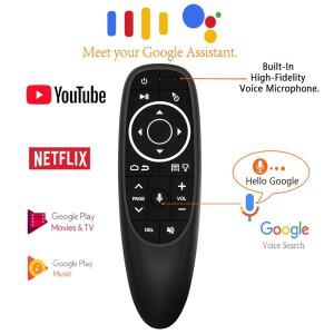 G10S 프로 미니 무선 에어 마우스 음성 리모컨 2.4GHz 자이로스코프 IR 학습 안드로이드 TV 박스 X88 PRO H