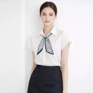 (택가 79000원)[샐리] 스카프셔츠카라블라우스_I6B-CBL007