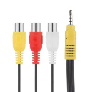 비디오 구성 요소 AV 어댑터 케이블  TCL TV용  3.5mm 잭-3 RCA 3.5mm-RCA  레드 화이트 및 옐로우  여성 T