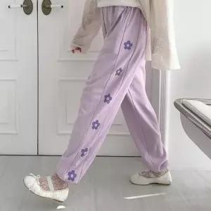 [까르죠아]까르죠아 꽃 조거바지 트레이닝 팬츠 추리닝 츄리닝 봄 여름 가을