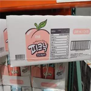 피크닉 천도 복숭아 240ml x 24개입 5.76L 대용량 코스트코