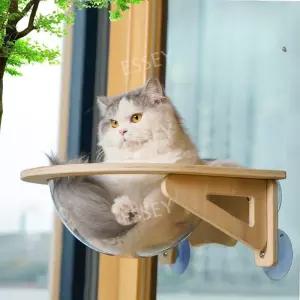 고양이 부착 캣타워 해먹 투명 창문 선반 용품 캡슐