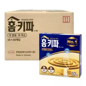 홈키파 모기향 10P x60개 1박스 모기살충제 모기퇴치 홈매트
