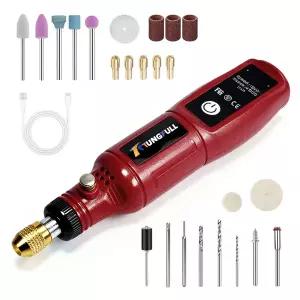 3.7V 무선 로터리 툴 USB 소형 드릴 파워 로터리 툴 옥 조각 연마 광택 조각 절단 DIY 공예용