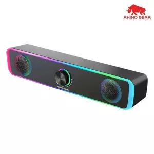 라이노기어 USB LED 스피커 사운드바 PC