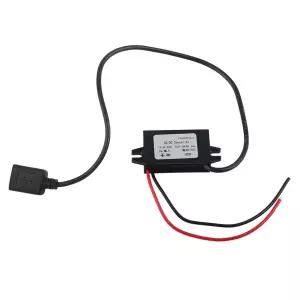 호환 컨버터 스텝다운 DC-DC 벅 어댑터 12V24V에서 USB 5V 3A로 변환하는 컨버터 레귤레이터 케이블 전선가