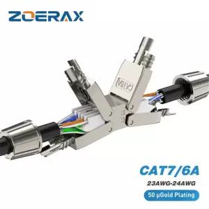 CAT6A CAT7 케이블 익스텐더 정션 어댑터 RJ45 커넥터 박스 확장 LAN 차폐 CAT6A