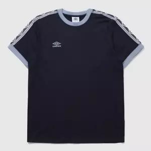 엄브로 NQ 테이프 반팔 티셔츠 UR111CRS32 NAVY