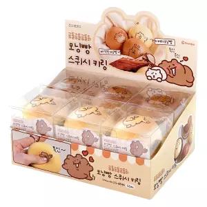 12개 곰돌곰돌곰돌희 모닝빵 스퀴시 키링 1박스