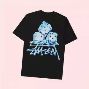 스투시 반팔티 반팔 티셔츠 상의 멜티드 블랙 1904900 4911124