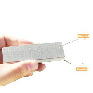 방 400/1000 양면 다이아몬드 세라믹 숫돌 칼 야외 휴대용 미니 주방