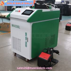 수냉식 휴대용 레이저 용접기 기계 1500W 3 in 1 청소 절단 납땜 녹 제거