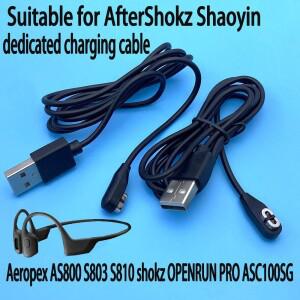 골전도 헤드폰 충전기 케이블 After Shokz Aeropex AS800 S803S810용 블루투스 호환 이어폰 전원 공급 장치