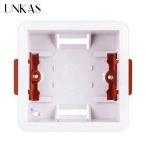 석고 보드건식 벽체석고보드용 UNKAS 1 갱 건식 라이닝 박스 46mm 깊이 벽 스위치 소켓 카세트