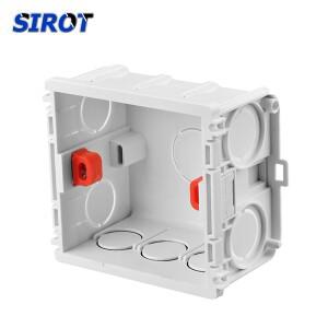 SIROT 86 유형 흰색 사각형 장착 다크 박스, 벽면 소켓 매립형 플라스틱 스위치 액세서리 내부