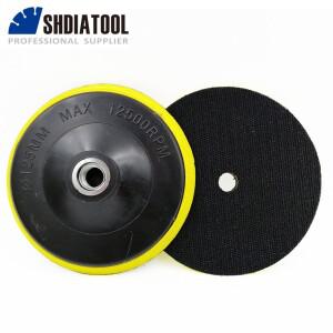 SHDIATOOL Dia100125mm M14 또는 58-11 나사형 폼 플라스틱 백 패드 1개 연마 샌딩 디스크 백커 4인치5인치
