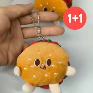 봉제인형 키링 햄버거 키홀더 가방 고리 백참 유니크 굿즈