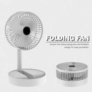 써큘레이터 에어컨 쿨링 선풍기 접이식 데스크탑 전기 사무실 저소음 침실용 USB 충전식 2000MAH 여름 가지 속도