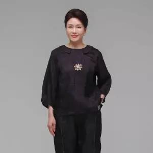 HARANG HANBOK 소담드리 여름 여성 인견 블라우스 보라 985562