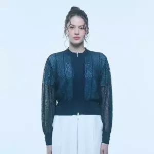 UNIT 린넨 블렌디드 집업 스카시 가디건 (UFKKCA259N-NAVY)